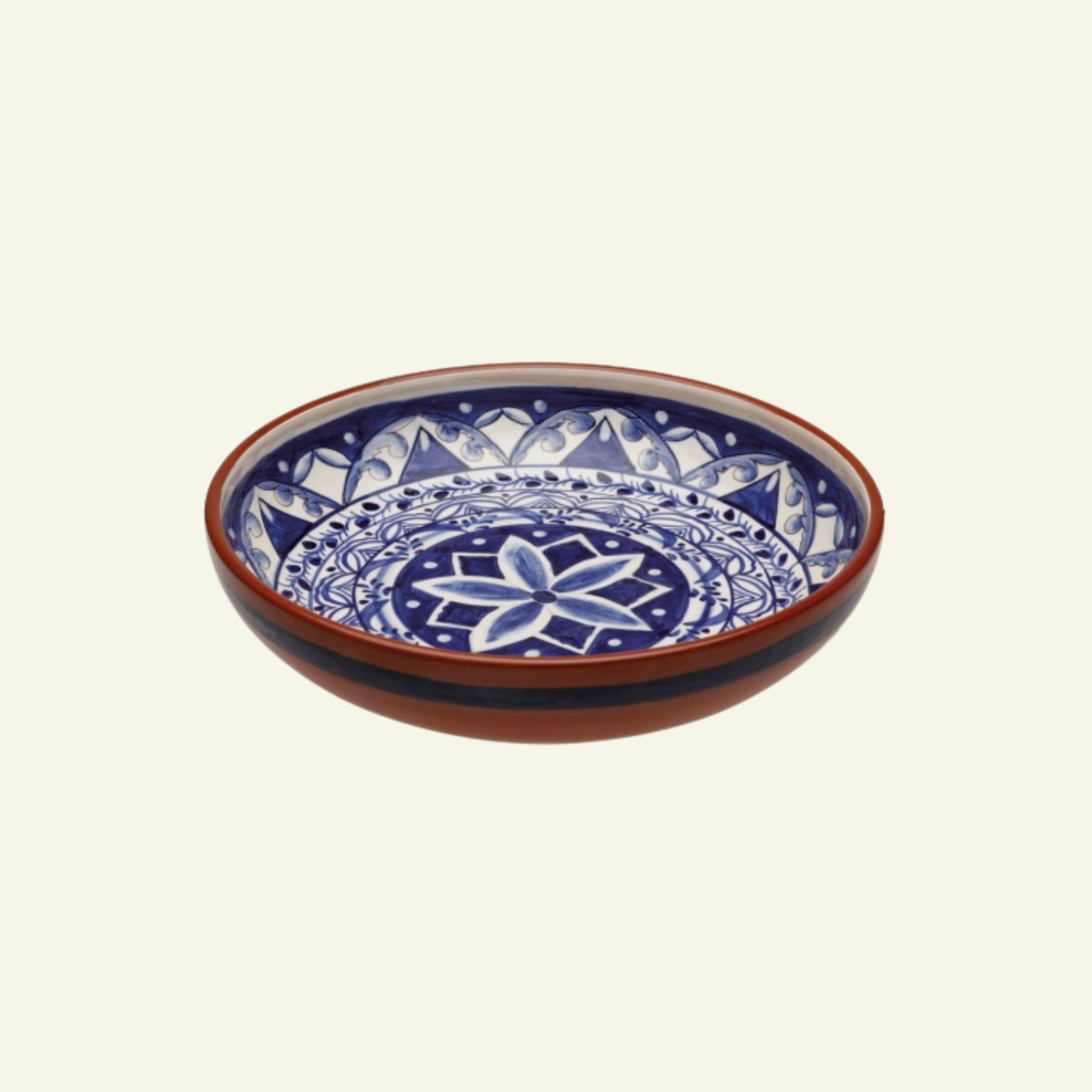 Saladier floral bleu en terre cuite Alentejo Terracotta - COSTA NOVA