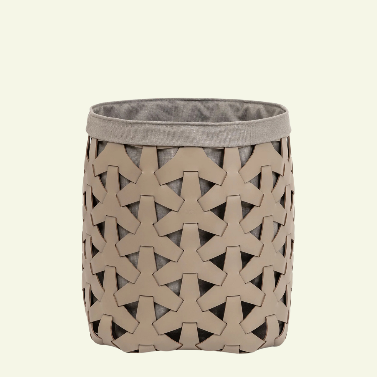 Granada quadratischer Korb aus waschbarem Leder und Baumwolle - PINETTI