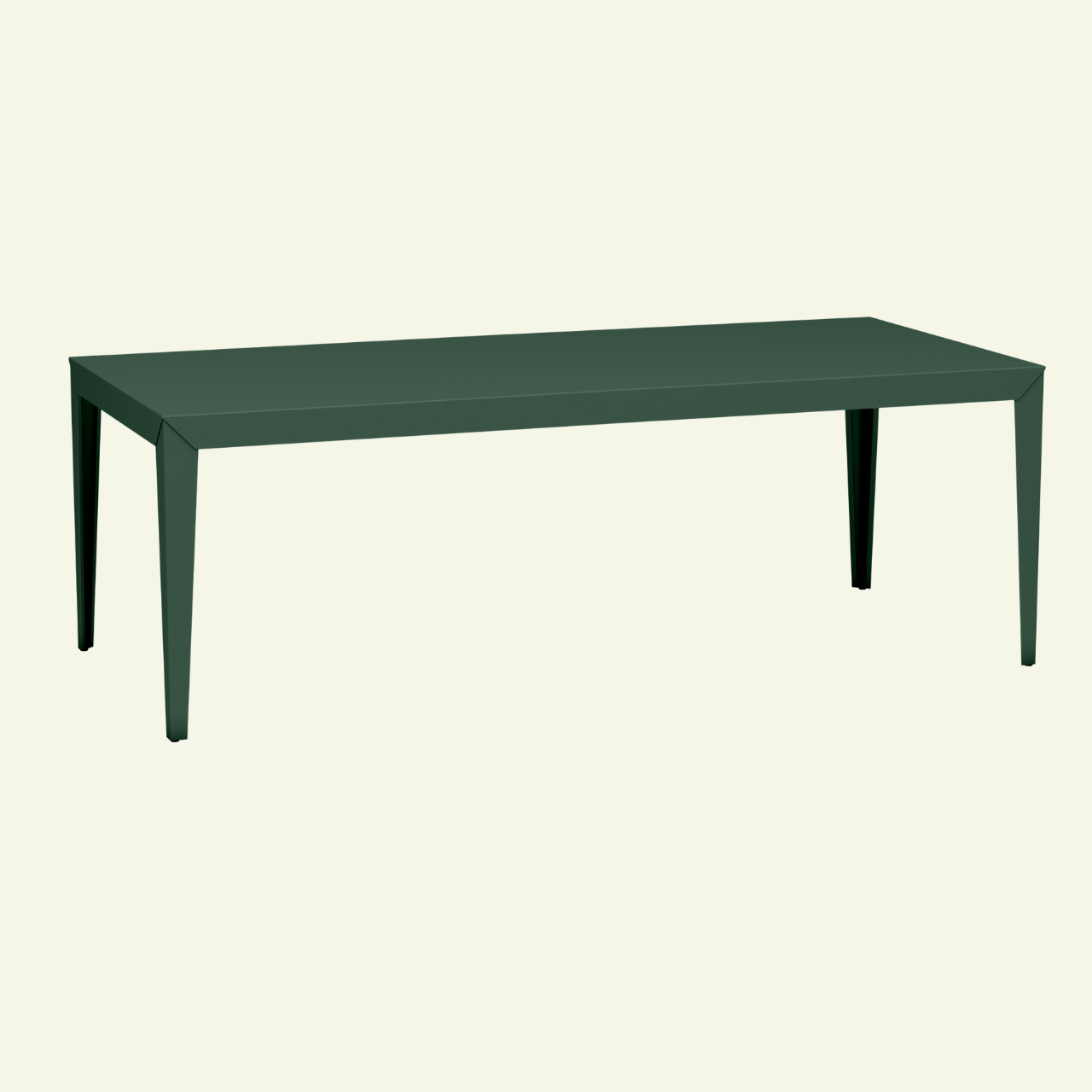 Zef 220cm table – Metal design, customizable indoor/outdoor - MATIERE GRISE