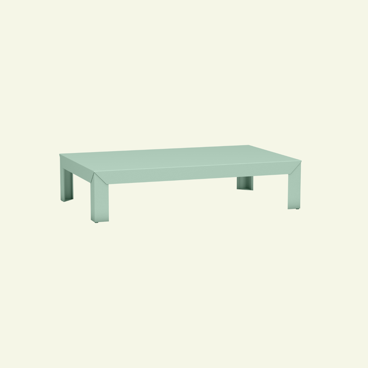 Rectangular metal coffee table 130cm Zef - MATIERE GRISE