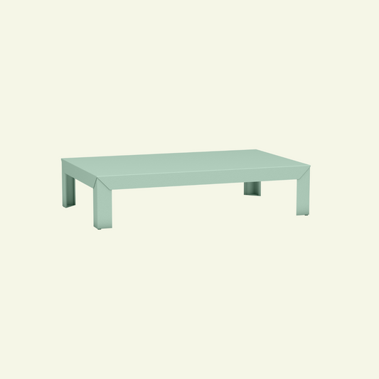 Rectangular metal coffee table 130cm Zef - MATIERE GRISE