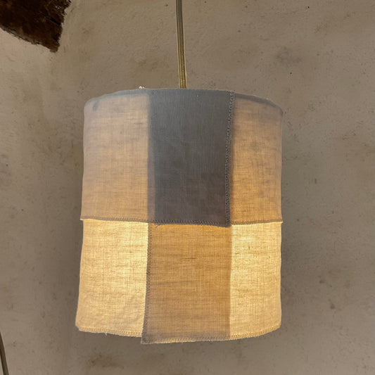 Pendant light Ø18cm ENCIEL – Natural linen and soft light - STUDIO ECHO