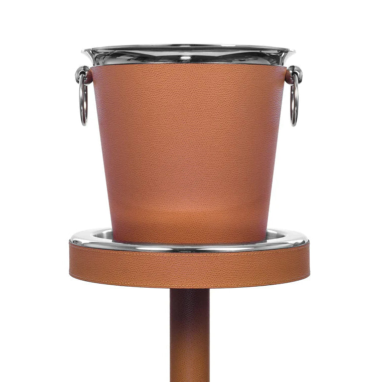 Support pour seau à glace en cuir - PINETTI