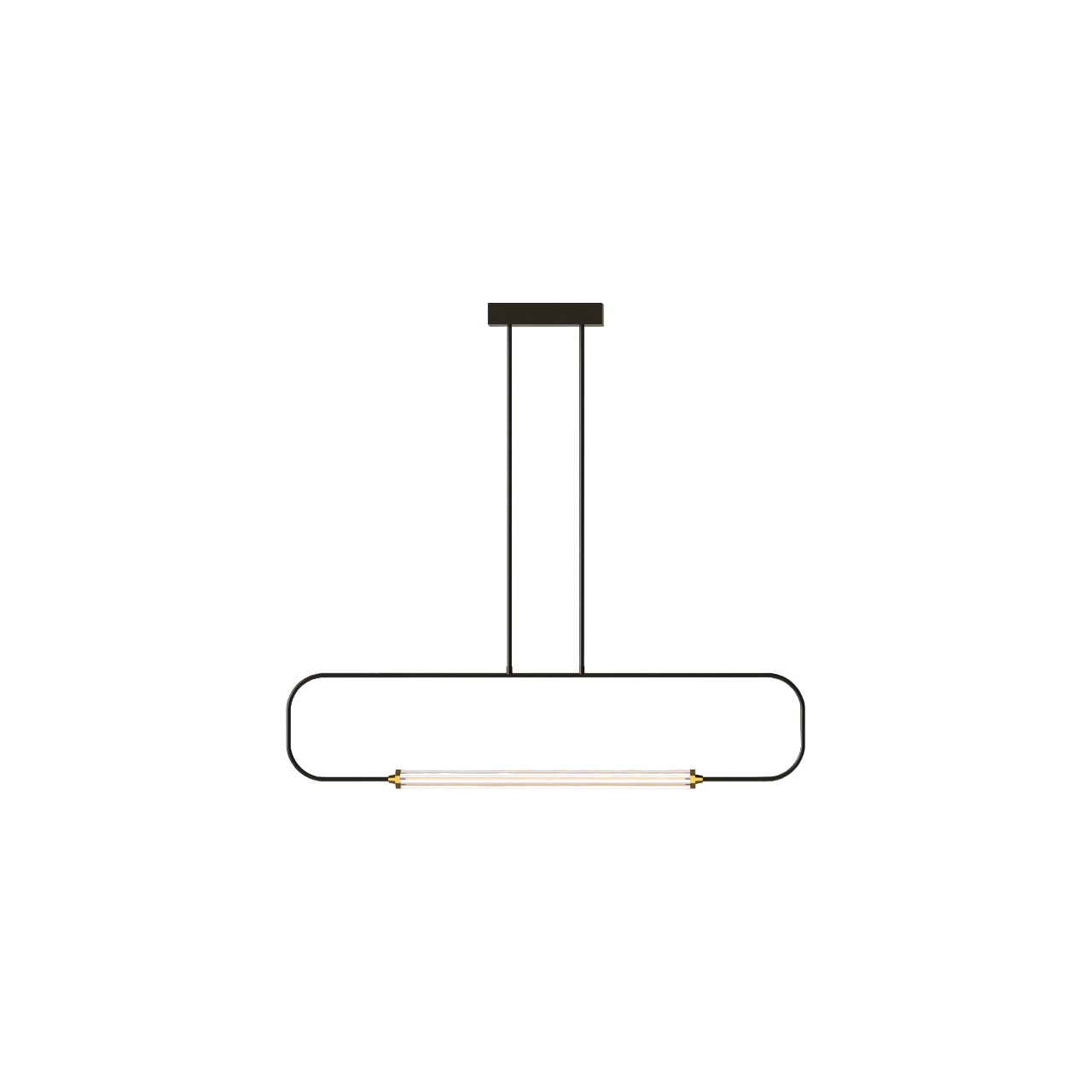 Suspension design minimaliste en métal SKYLINES - LUMEN CENTER