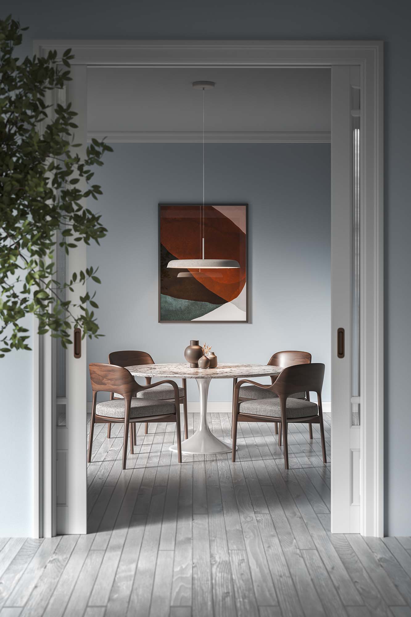 Suspension ronde en aluminium ZERO S/M/L - LUMEN CENTER