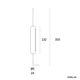 Lampadaire design minimaliste en métal SKYLINES S&P- LUMEN CENTER