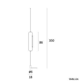 Lampadaire design minimaliste en métal SKYLINES S&P- LUMEN CENTER