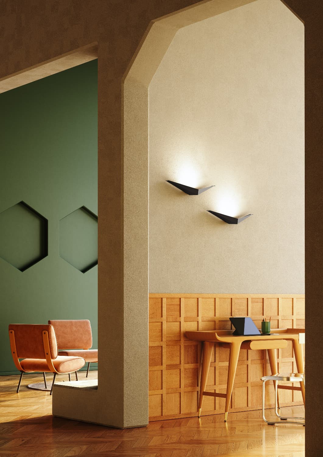 Applique en aluminium Eagle - LUMEN CENTER - La Maison MilanaiseEAGL106LBlant Mat 106