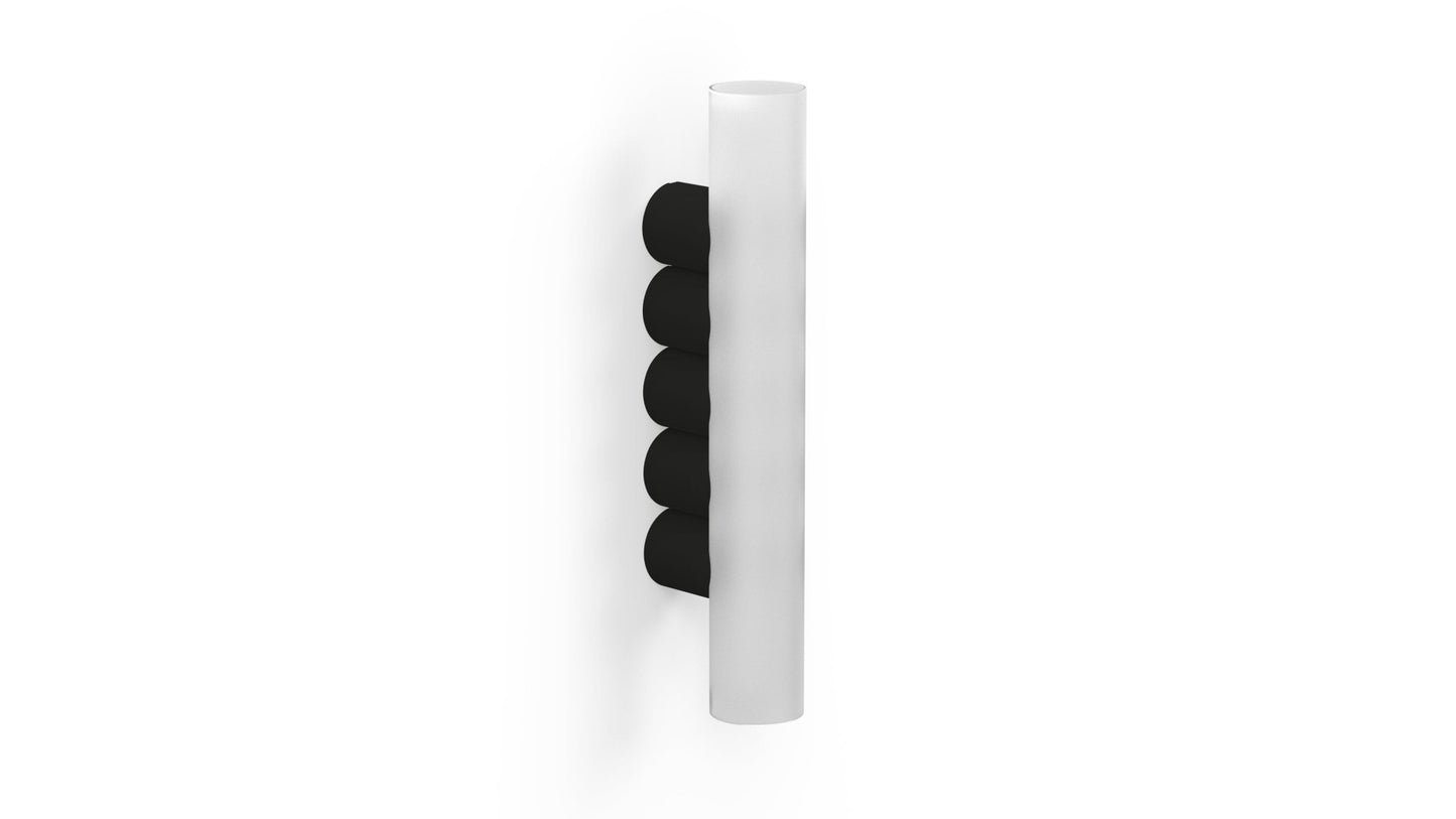 Applique murale cinq tubes en métal Multitude 5 - MATIERE GRISE - La Maison MilanaiseAPPLIQUEMULTITUDE - 6Noir mat 031