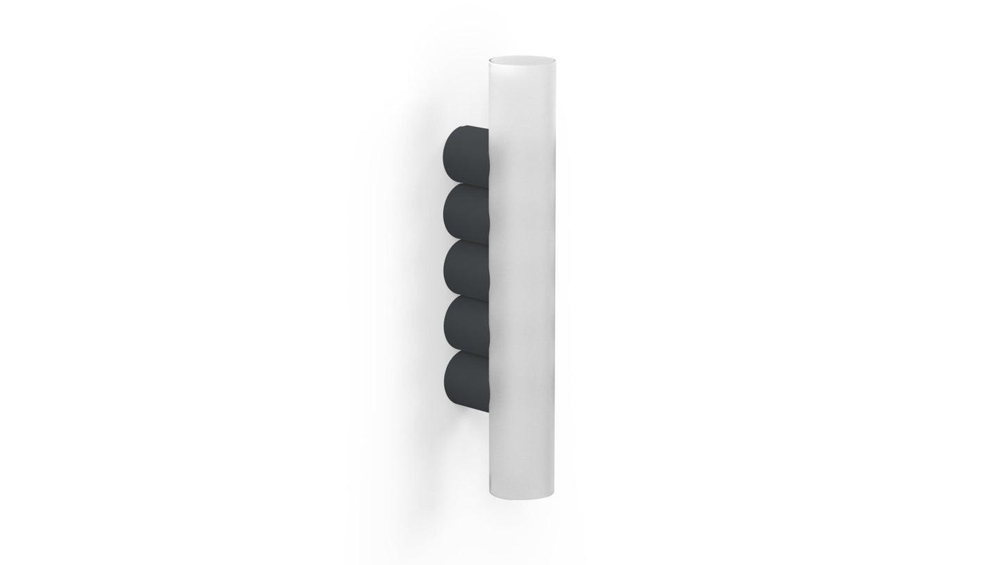 Applique murale cinq tubes en métal Multitude 5 - MATIERE GRISE - La Maison MilanaiseAPPLIQUEMULTITUDE - 5Anthracite 222