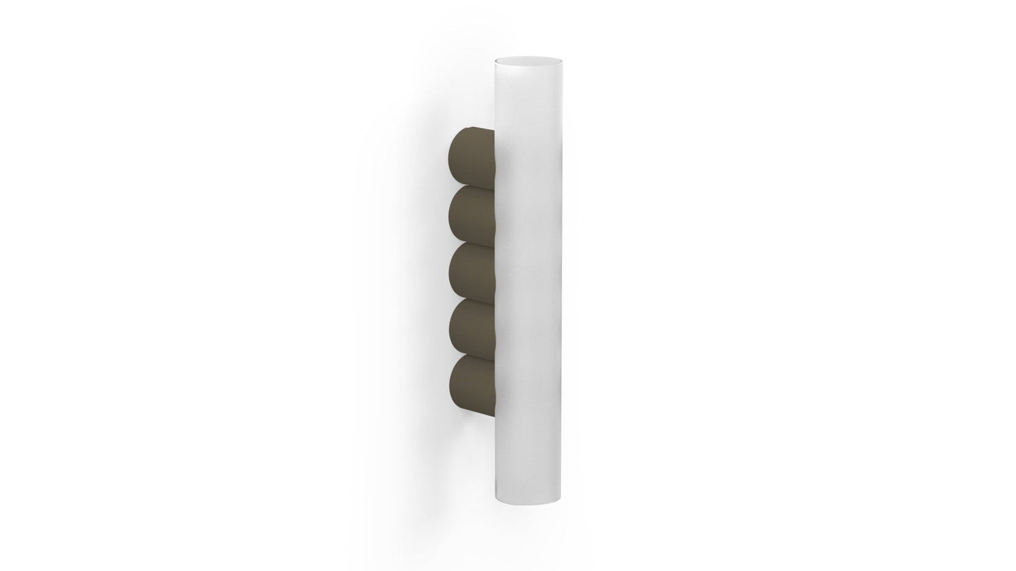 Applique murale cinq tubes en métal Multitude 5 - MATIERE GRISE - La Maison MilanaiseAPPLIQUEMULTITUDE - 38Brut Vernis fumé 241