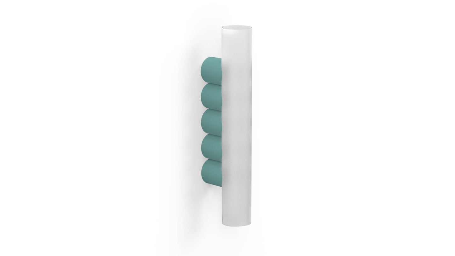 Applique murale cinq tubes en métal Multitude 5 - MATIERE GRISE - La Maison MilanaiseAPPLIQUEMULTITUDE - 25Celadon 006
