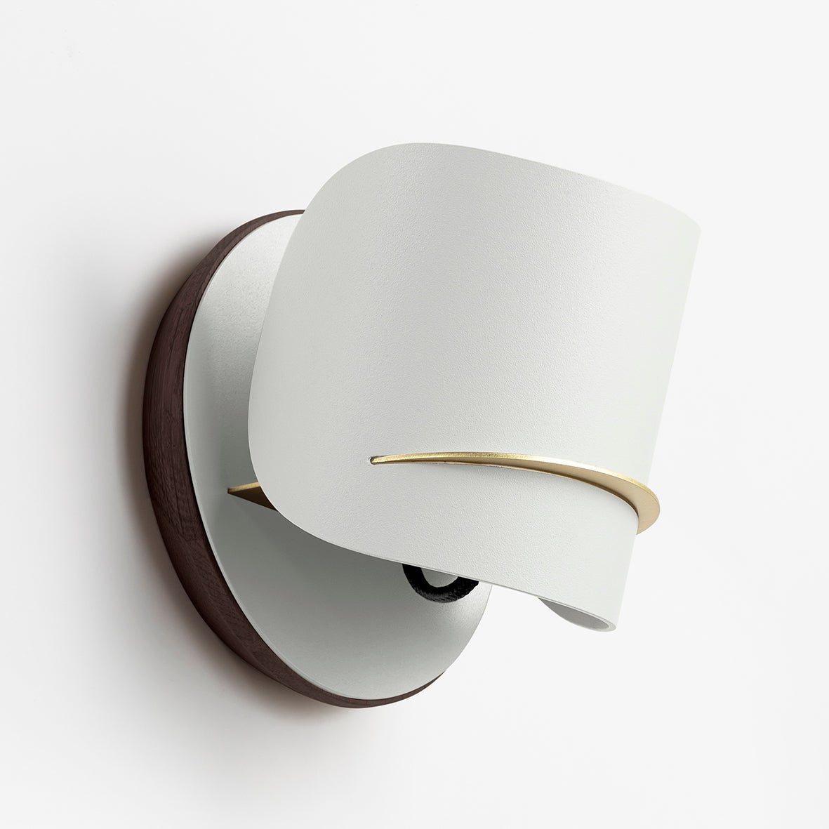 Applique murale design sculptural & écoresponsable Pistil - JURIE & JARRE - La Maison MilanaisePIAP06FODCBlanc AlbâtreChêne foncé recycléSortie murale (boîtier DCL)