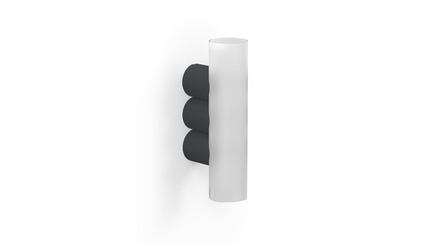 Applique murale trois tubes en métal Multitude 3 - MATIERE GRISE - La Maison MilanaiseAPPLIQUEMULTITUDE - 5Anthracite 222