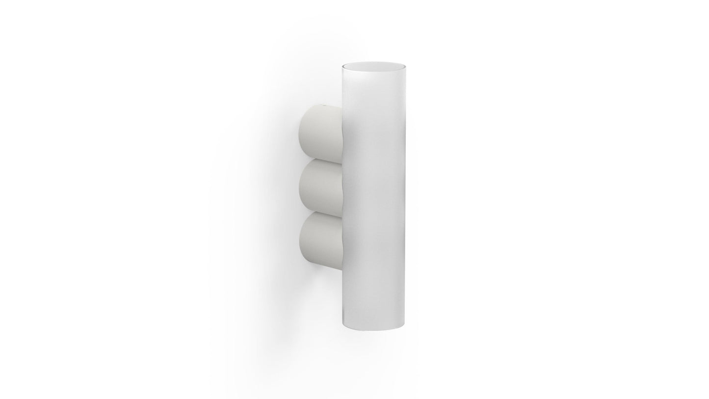 Applique murale trois tubes en métal Multitude 3 - MATIERE GRISE - La Maison MilanaiseAPPLIQUEMULTITUDE - 13Craie 023