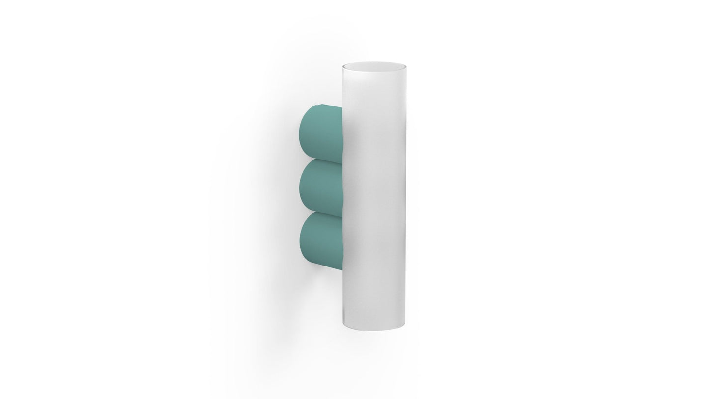 Applique murale trois tubes en métal Multitude 3 - MATIERE GRISE - La Maison MilanaiseAPPLIQUEMULTITUDE - 25Celadon 006