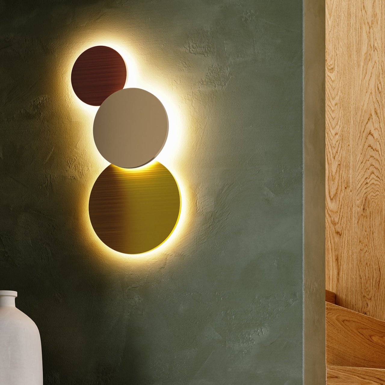 Applique ronde en aluminium laqué Brawall - LUMEN CENTER - La Maison MilanaiseBRAW103S27S Ø16cmNoir 103LED 2700K très chaud