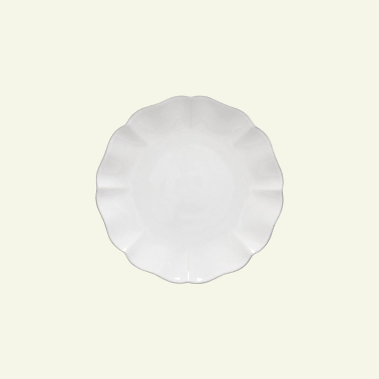 Assiettes à dessert bord à volants en grès fin Rosa, lot de 6 - COSTA NOVA - La Maison MilanaiseDAP221B6 Assiettes à dessert Ø22.4cm H2.5cmBlanc