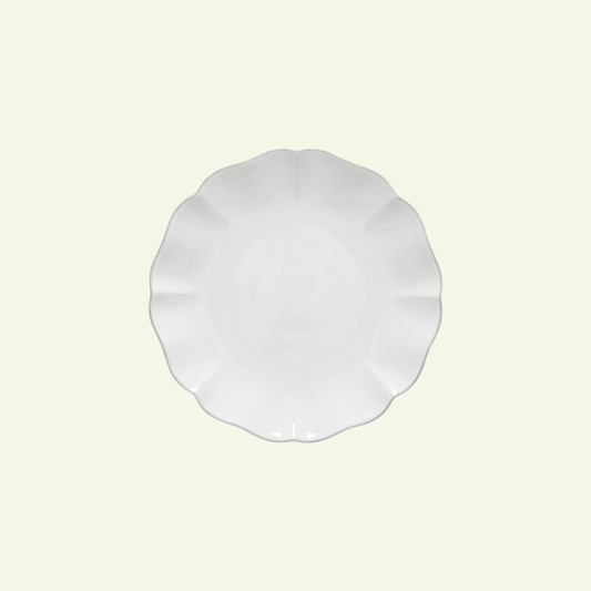 Assiettes à dessert bord à volants en grès fin Rosa, lot de 6 - COSTA NOVA - La Maison MilanaiseDAP221B6 Assiettes à dessert Ø22.4cm H2.5cmBlanc