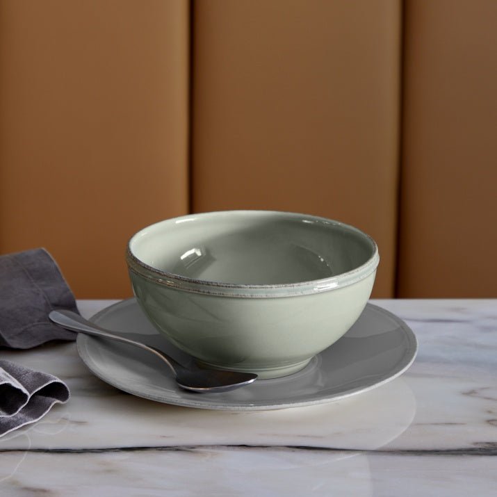 Assiettes à dessert en grés fin Friso, lot de 6 - COSTA NOVA - La Maison MilanaiseFIP221FRISOVVert anis