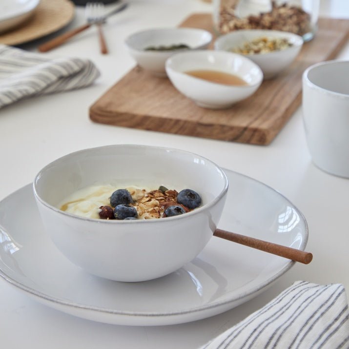 Assiettes à dessert en grés fin Livia, lot de 6 - COSTA NOVA - La Maison MilanaiseLNP221LIVIA - 1Blanc