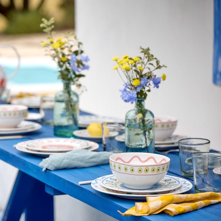 Assiettes à dessert rondes au design original Summer Bliss, lot de 6 - COSTA NOVA x LAETICIA ROUGET - La Maison MilanaiseDEP221CRAB6 Assiettes à dessert Ø22.1cm H1.6cmCrab