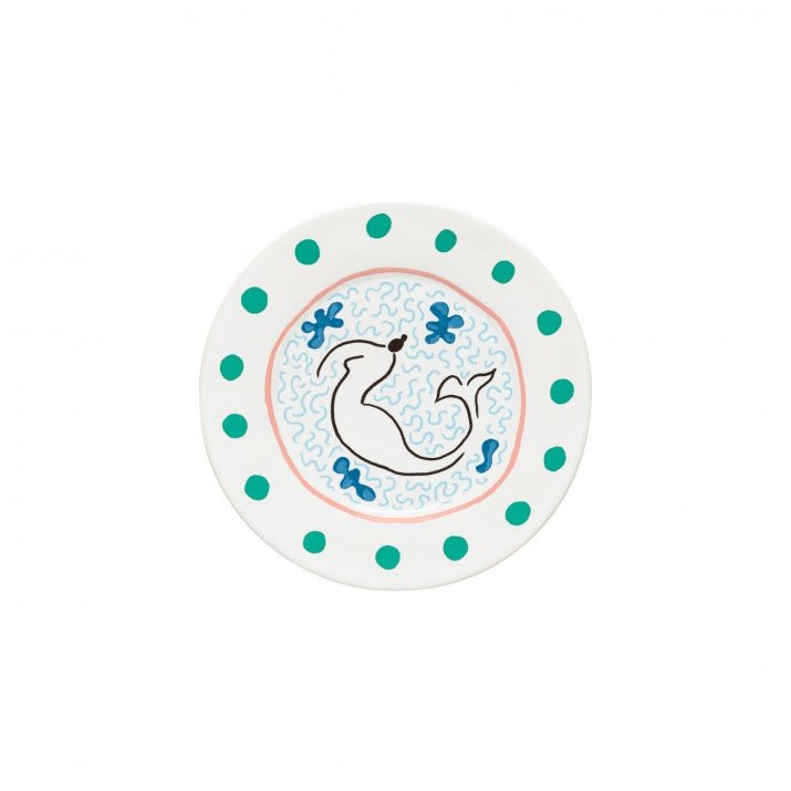 Assiettes à dessert rondes au design original Summer Bliss, lot de 6 - COSTA NOVA x LAETICIA ROUGET - La Maison MilanaiseDEP221LADY6 Assiettes à dessert Ø22.1cm H1.6cmMermaid