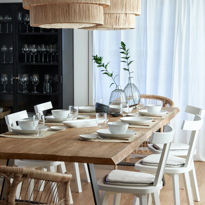 Assiettes apéritives ovales en grés fin Livia, lot de 6 - COSTA NOVA - La Maison MilanaiseGOP161LIVIA - 1Blanc