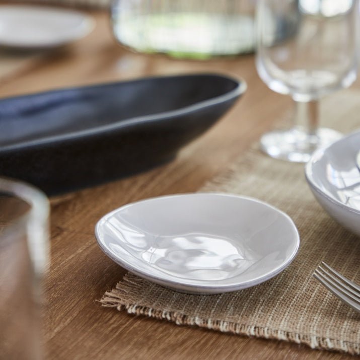 Assiettes apéritives ovales en grés fin Livia, lot de 6 - COSTA NOVA - La Maison MilanaiseGOP161LIVIA - 1Blanc