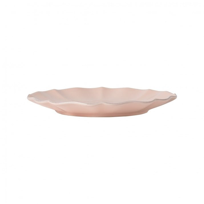 Assiettes plates bord à volants en grès fin Rosa, lot de 6 - COSTA NOVA - La Maison MilanaiseDAP252B6 Grandes assiettes Ø25cm H3.1cmBlanc