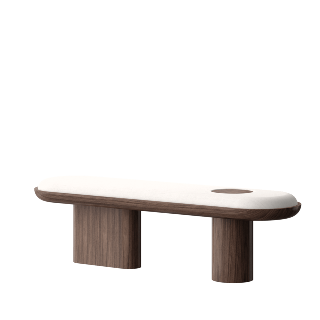Banc DIANA – Élégance sculpturale & insert précieux - ULTRA MOBILI - La Maison MilanaisePDN150