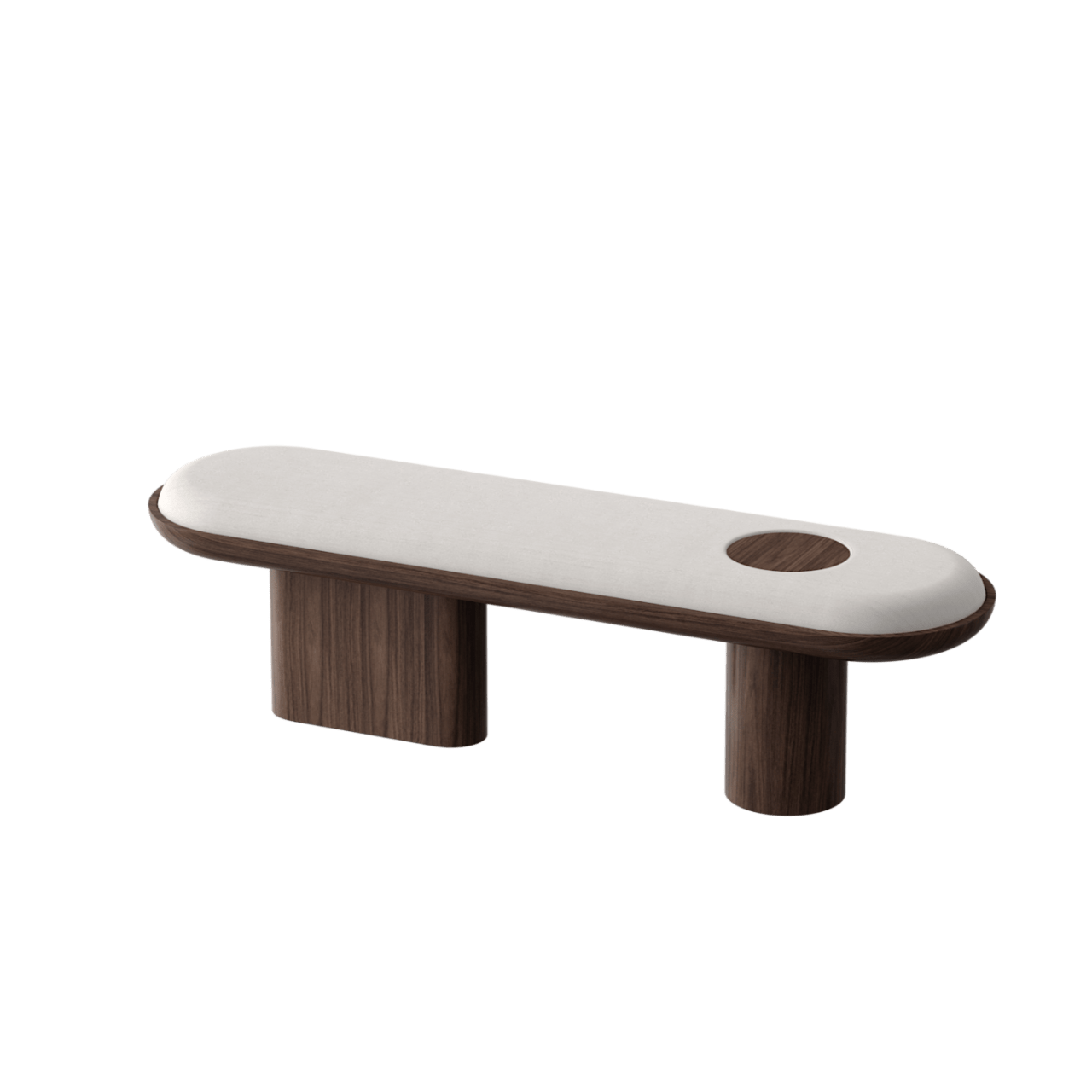 Banc DIANA – Élégance sculpturale & insert précieux - ULTRA MOBILI - La Maison MilanaisePDN150