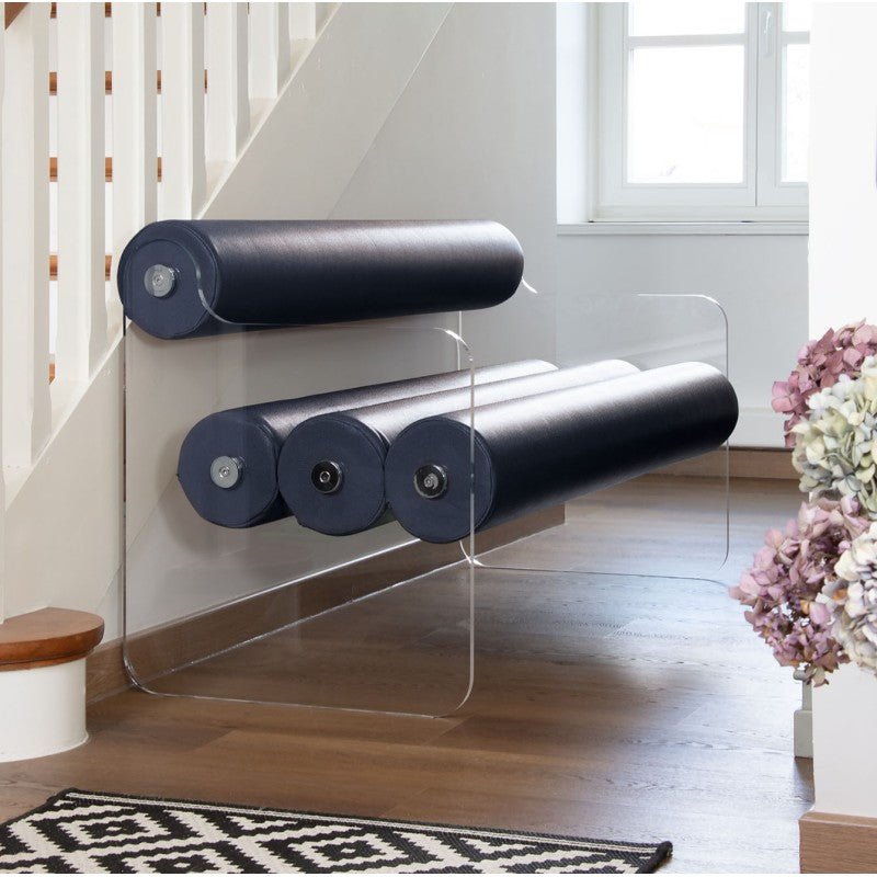 Banc en altuglas et cuir végan MW04 - KUUMO DESIGN - La Maison MilanaiseMW04BANC - 2Cuir Anthracite