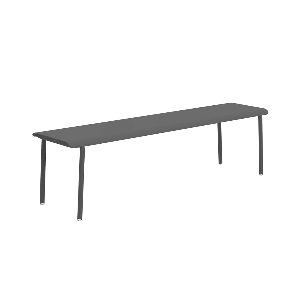 Banc en aluminium Design et fabrication française - ALLURE D'AZUR - La Maison Milanaise582203ANTHRAAnthracite3 Personnes : 160x40xH45cm