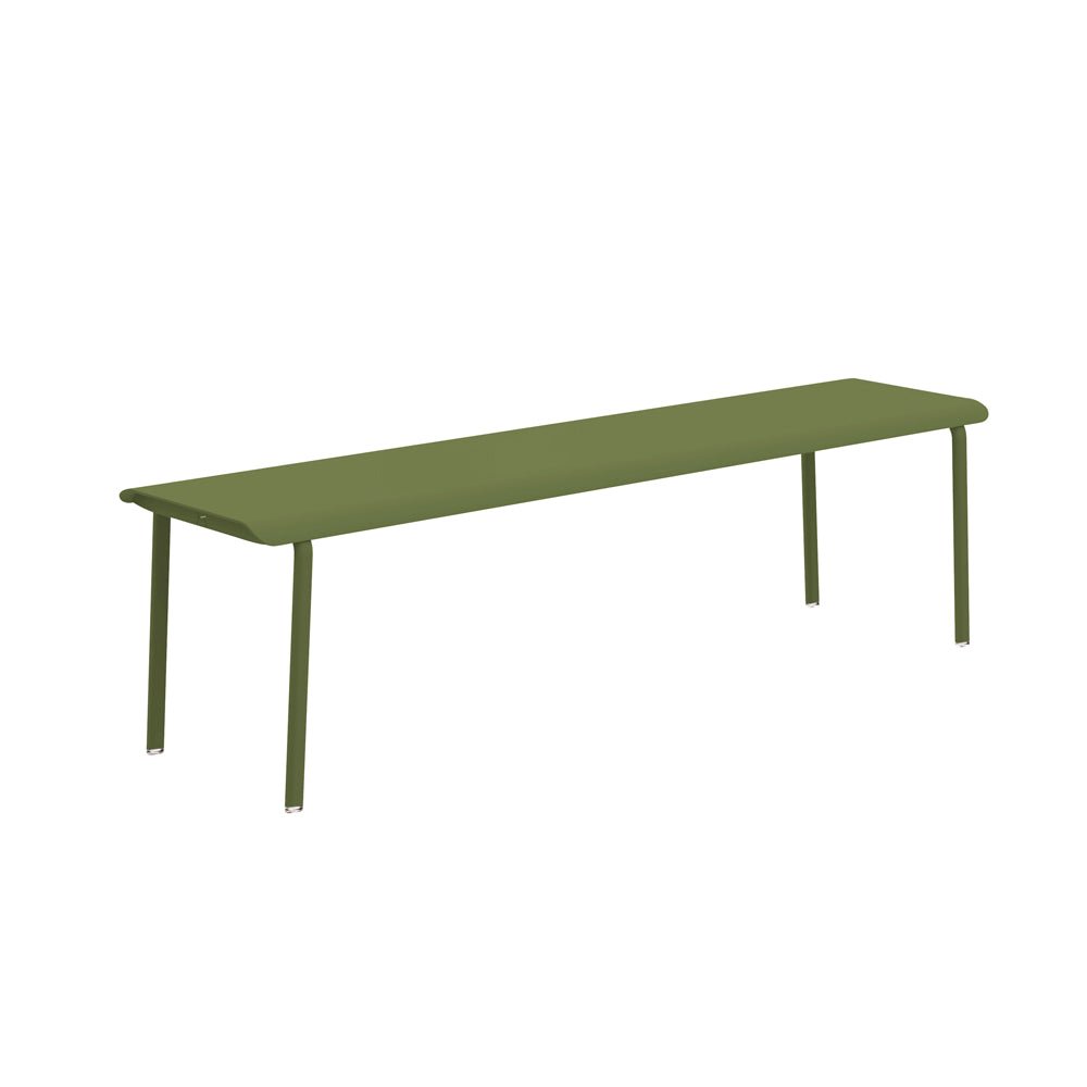 Banc en aluminium Design et fabrication française - ALLURE D'AZUR - La Maison Milanaise582203KAKIKaki3 Personnes : 160x40xH45cm