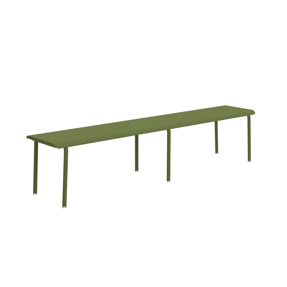 Banc en aluminium Design et fabrication française - ALLURE D'AZUR - La Maison Milanaise582204KAKIKaki4 Personnes : 200x40xH45cm