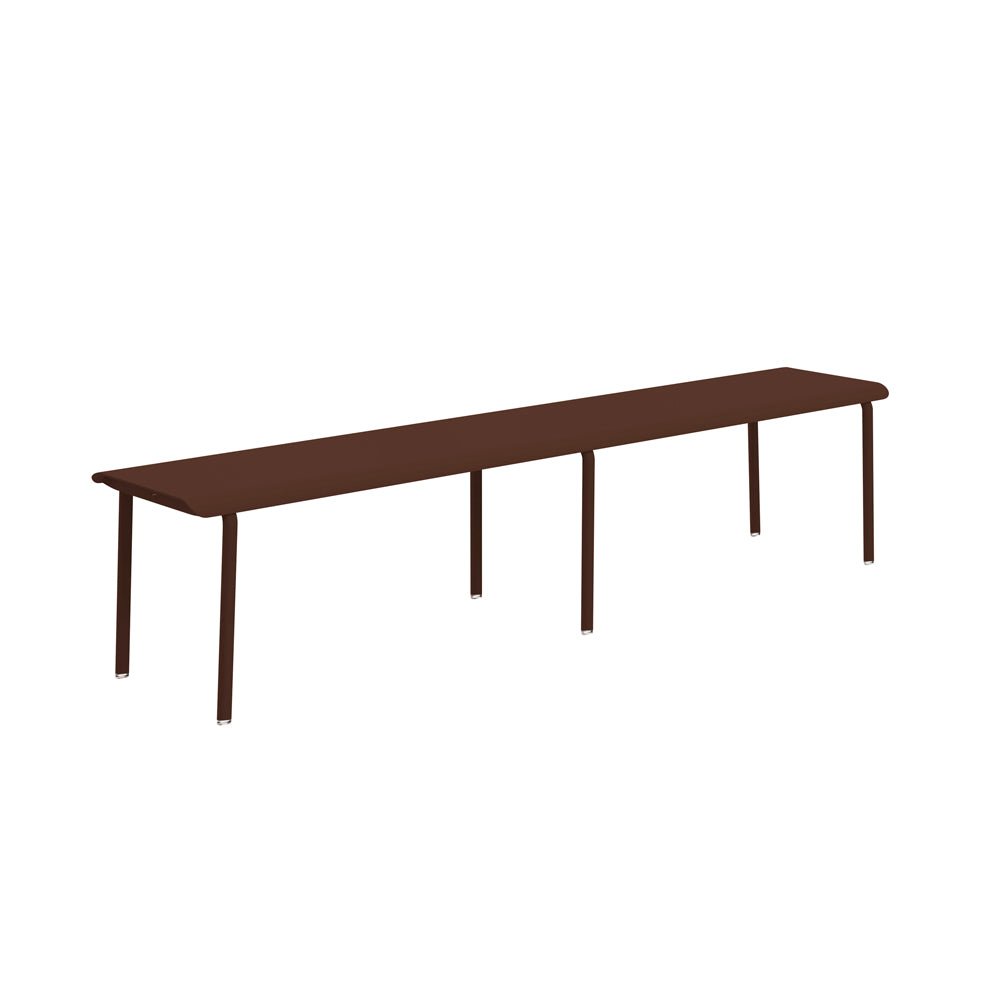 Banc en aluminium Design et fabrication française - ALLURE D'AZUR - La Maison Milanaise582204ROUILLERouille4 Personnes : 200x40xH45cm