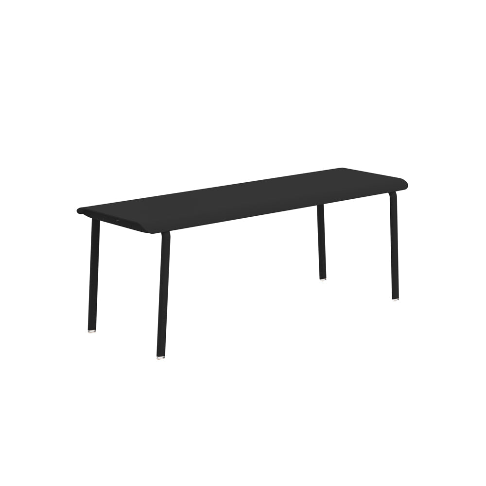 Banc en aluminium Design et fabrication française - ALLURE D'AZUR - La Maison Milanaise582017CHARBONCharbon2 Personnes : 120x40xH45cm