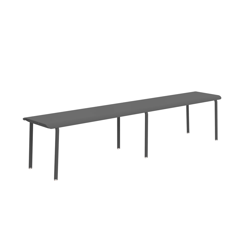 Banc en aluminium Design et fabrication française - ALLURE D'AZUR - La Maison Milanaise582204ANTHRAAnthracite4 Personnes : 200x40xH45cm