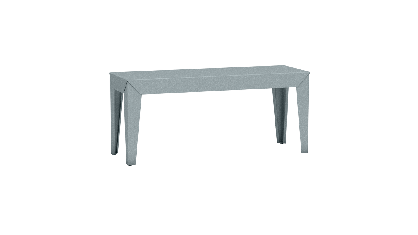 Banc rectangulaire en aluminium 103cm Zef - MATIERE GRISE - La Maison MilanaiseBANCZEF103INTNuage 002Droits