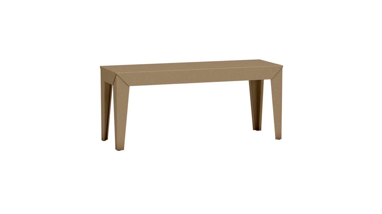 Banc rectangulaire en aluminium 103cm Zef - MATIERE GRISE - La Maison MilanaiseBANCZEF103INTSable 018Droits