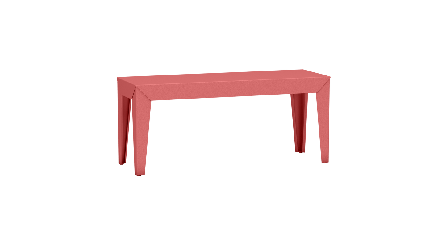 Banc rectangulaire en aluminium 103cm Zef - MATIERE GRISE - La Maison MilanaiseBANCZEF103INTPink Lady 163Droits