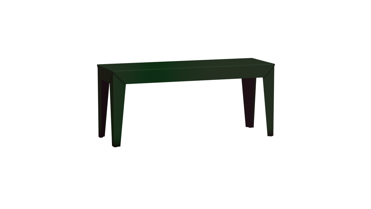 Banc rectangulaire en aluminium 103cm Zef - MATIERE GRISE - La Maison MilanaiseBANCZEF103INTJekyll 123Droits