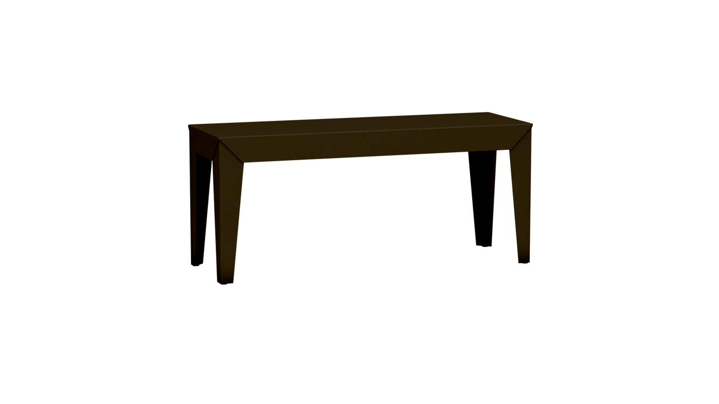 Banc rectangulaire en aluminium 103cm Zef - MATIERE GRISE - La Maison MilanaiseBANCZEF103INTBourgogne 153Droits