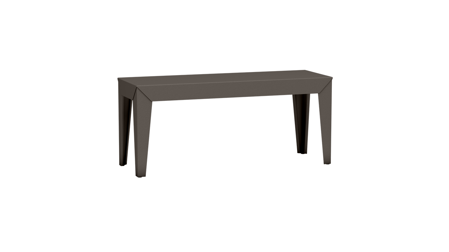 Banc rectangulaire en aluminium 103cm Zef - MATIERE GRISE - La Maison MilanaiseBANCZEF103INTTaupe 192Droits