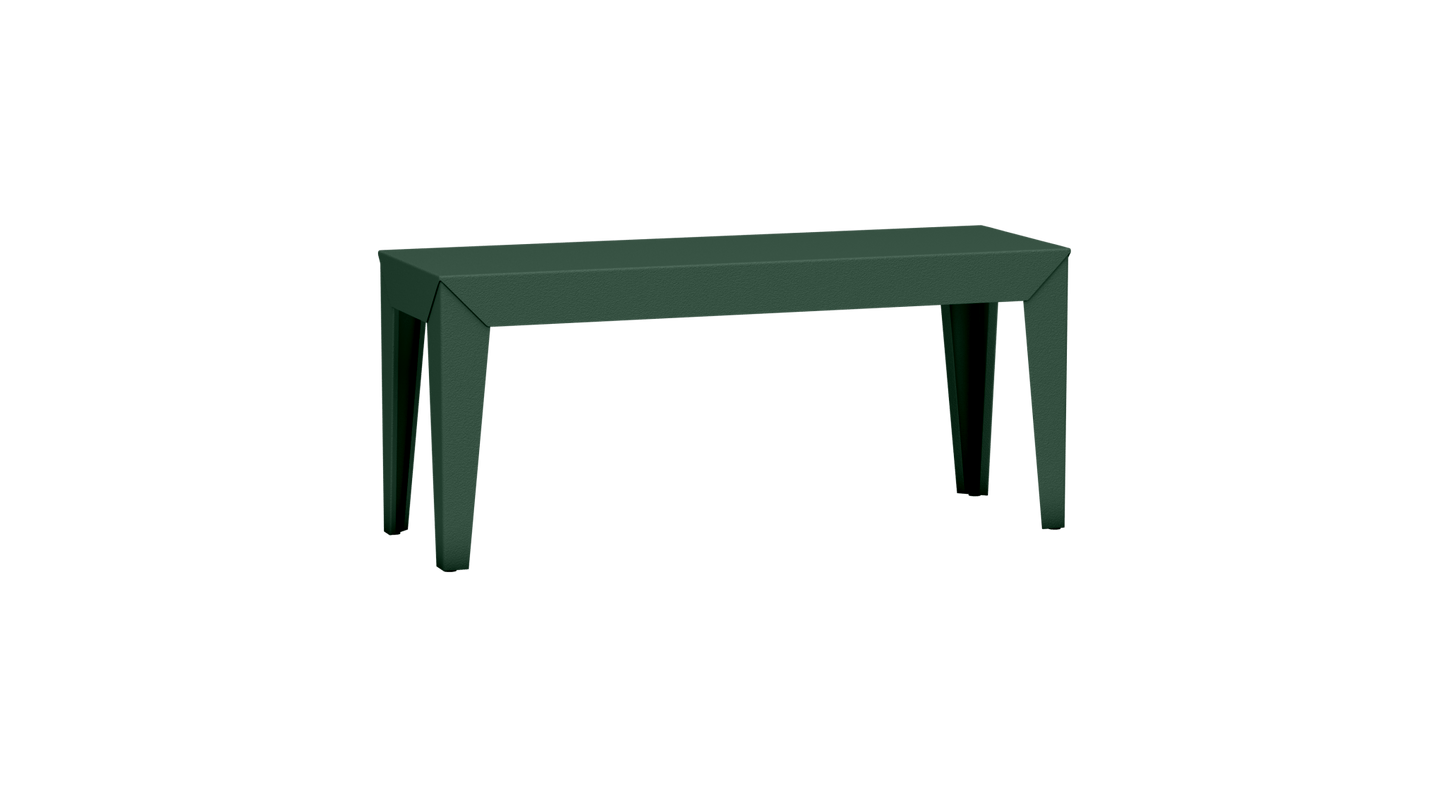 Banc rectangulaire en aluminium 103cm Zef - MATIERE GRISE - La Maison MilanaiseBANCZEF103INTOlive 121Droits