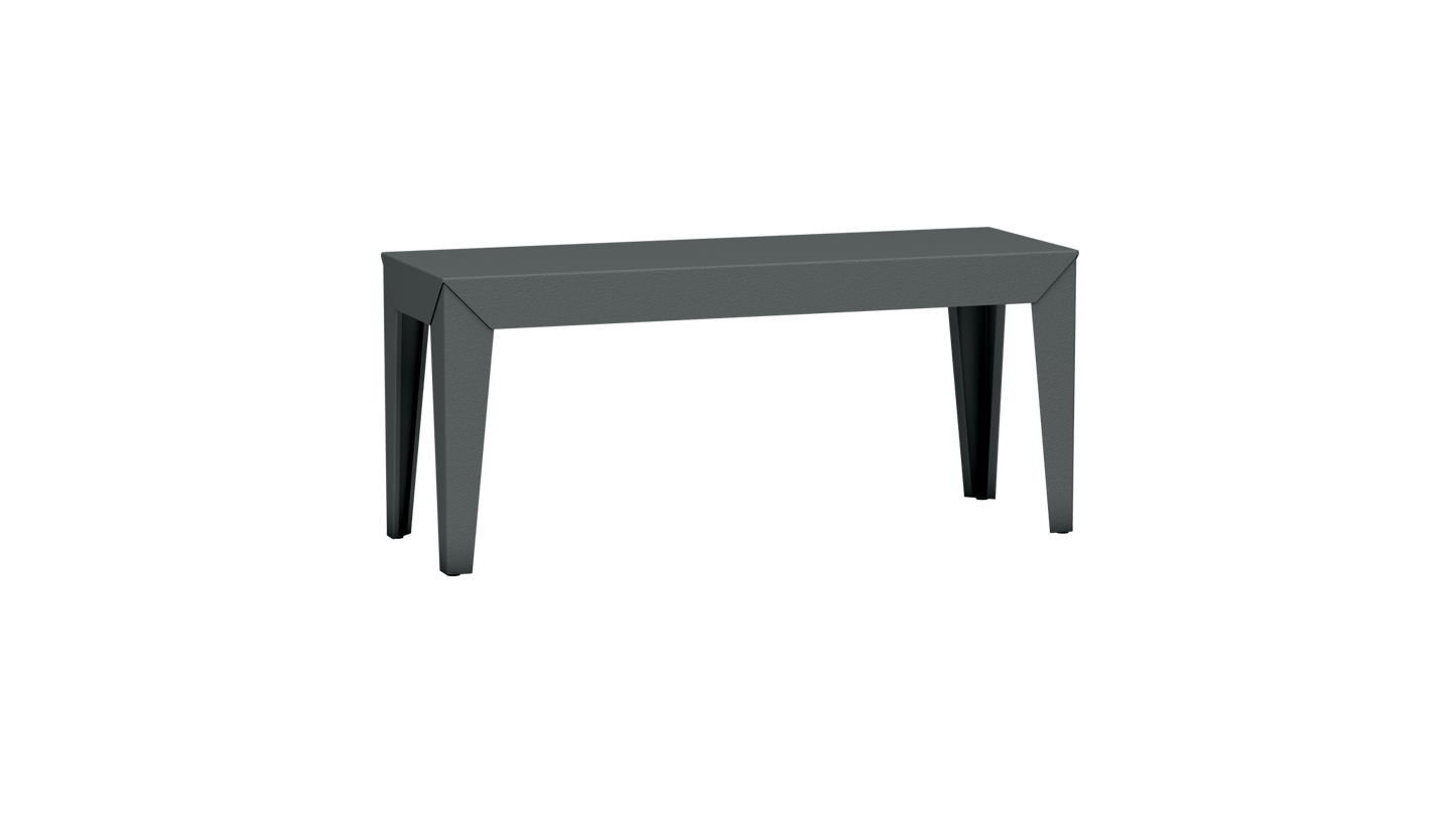 Banc rectangulaire en aluminium 103cm Zef - MATIERE GRISE - La Maison MilanaiseBANCZEF103INTOrage 221Droits