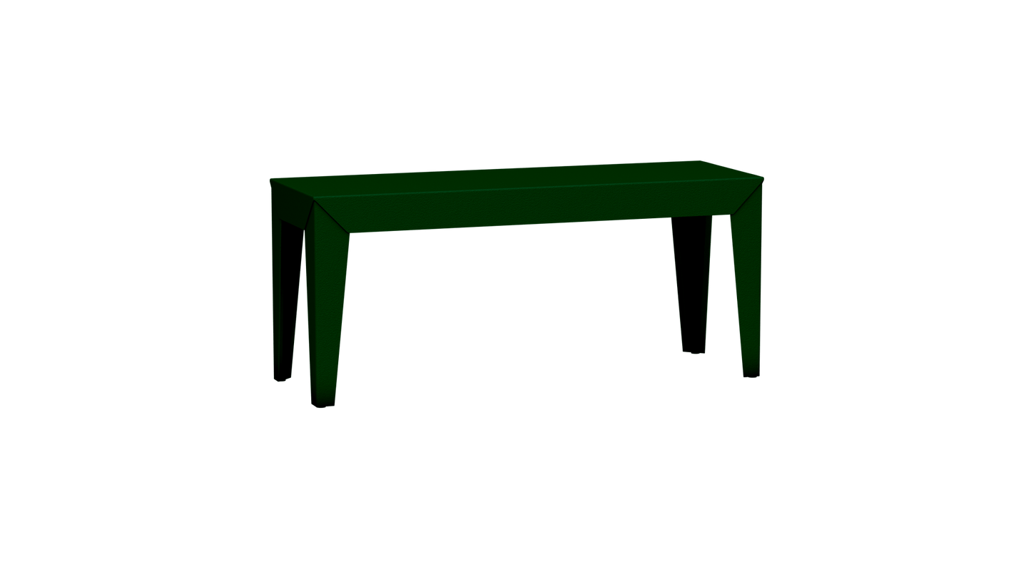 Banc rectangulaire en aluminium 103cm Zef - MATIERE GRISE - La Maison MilanaiseBANCZEF103INTCanopée 124Droits