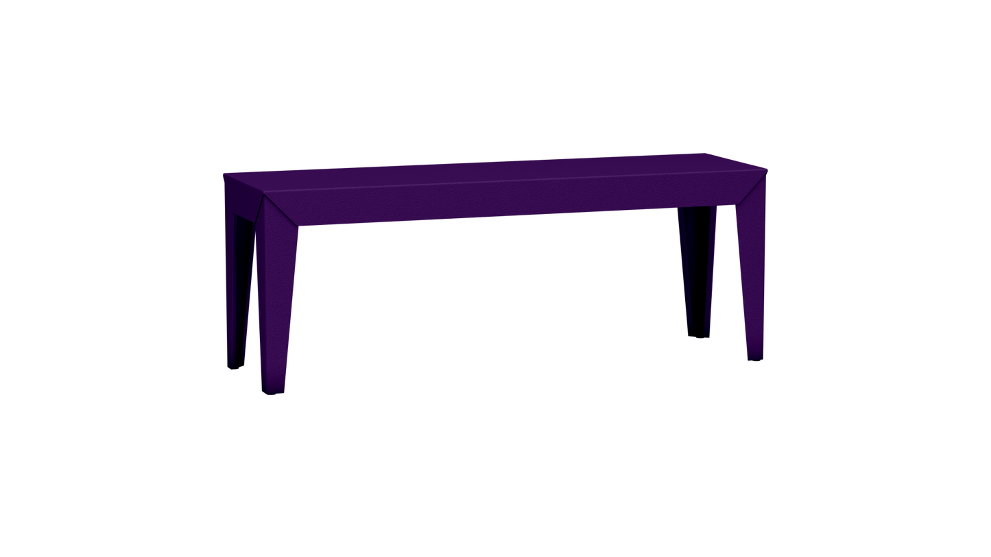 Banc rectangulaire en aluminium 120cm Zef - MATIERE GRISE - La Maison MilanaiseUltra Violet 172Fuselés