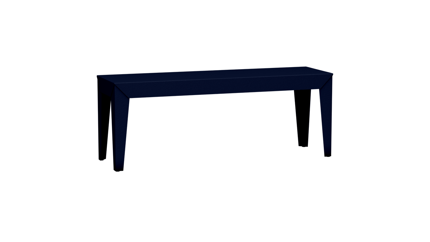 Banc rectangulaire en aluminium 120cm Zef - MATIERE GRISE - La Maison MilanaiseNuit 114Fuselés